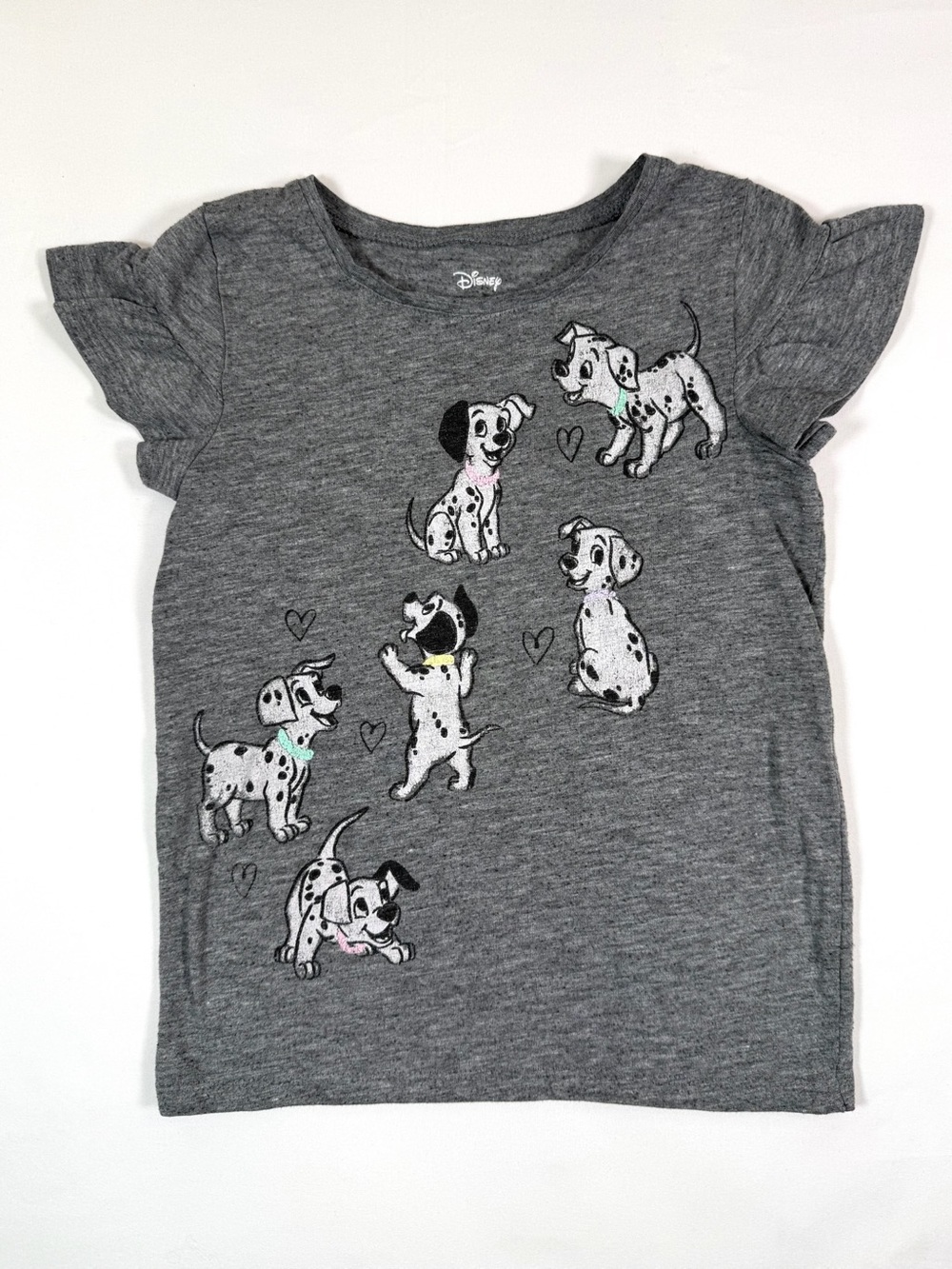 DISNEY Girls 5T 101 Dalmatians Graphic T Shirt Playful Cartoon Kawaii Soft Girl